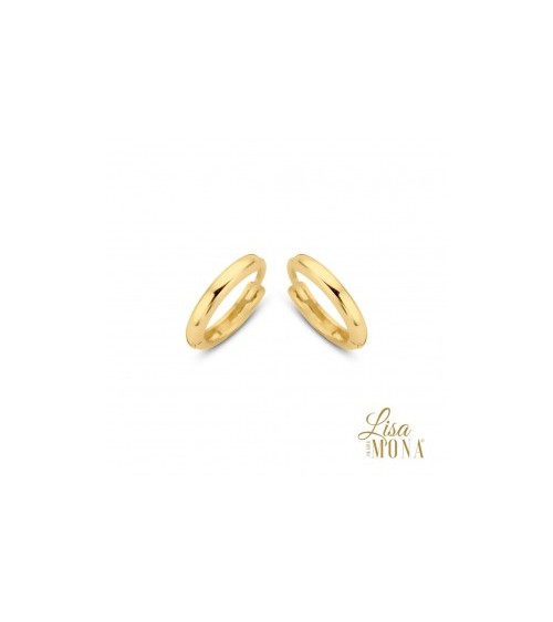 Boucles d'oreilles or jaune 14 carats - Lisa Mona