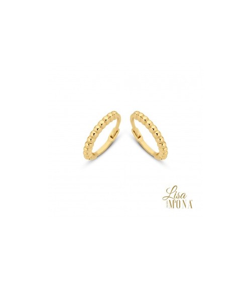 Boucles d'oreilles or jaune 14 carats - Lisa Mona