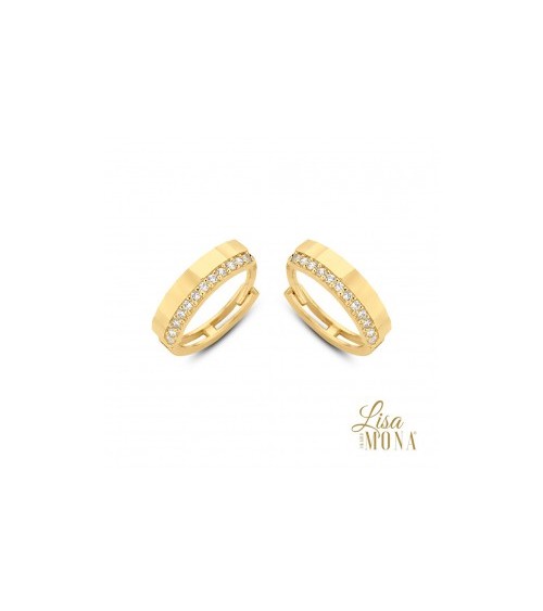 Boucles d'oreilles or jaune 14 carats - Lisa Mona