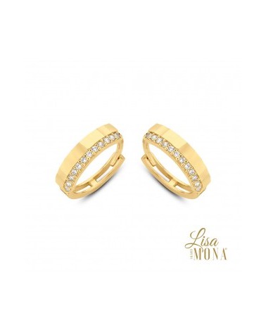 Boucles d'oreilles or jaune 14 carats - Lisa Mona