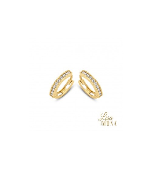 Boucles d'oreilles or jaune 14 carats - Lisa Mona