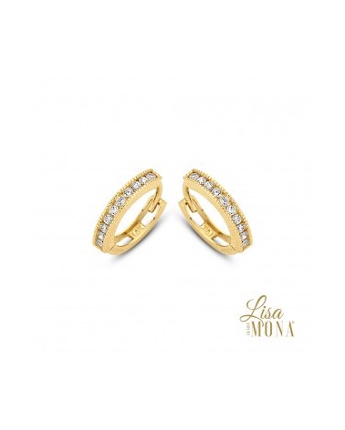 Boucles d'oreilles or jaune 14 carats - Lisa Mona
