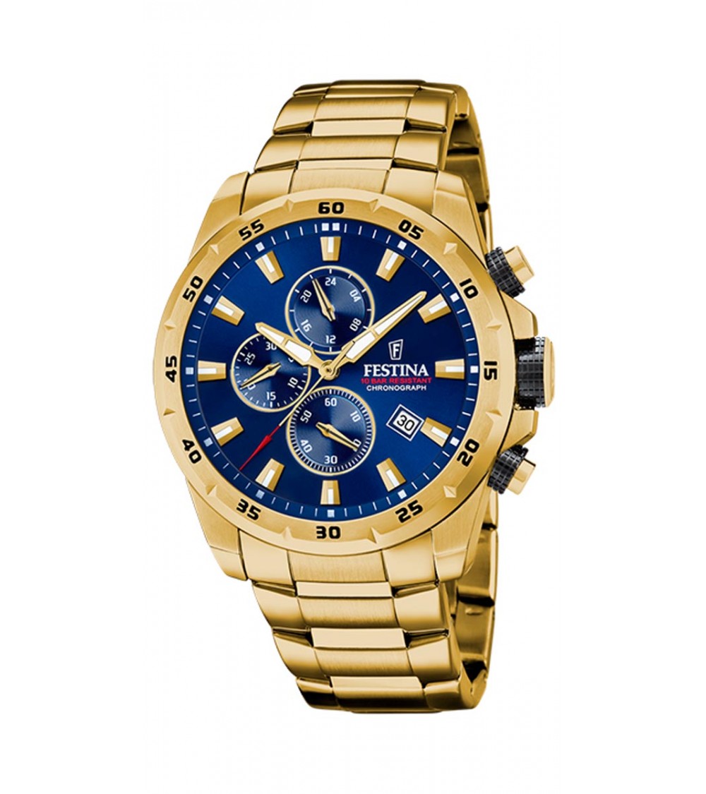 Montre Festina - Acier - Chrono - Collection hommes